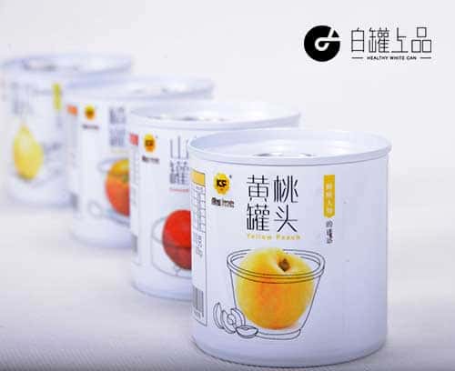 覆膜鐵兩片罐水果罐頭