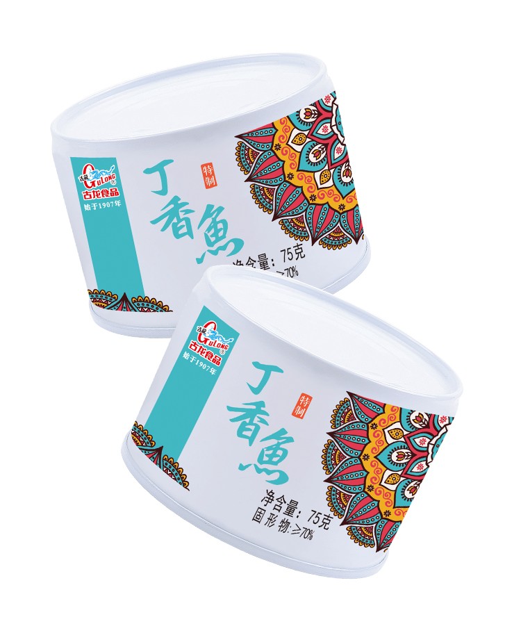 覆膜鐵兩片罐DRD751古龍丁香魚